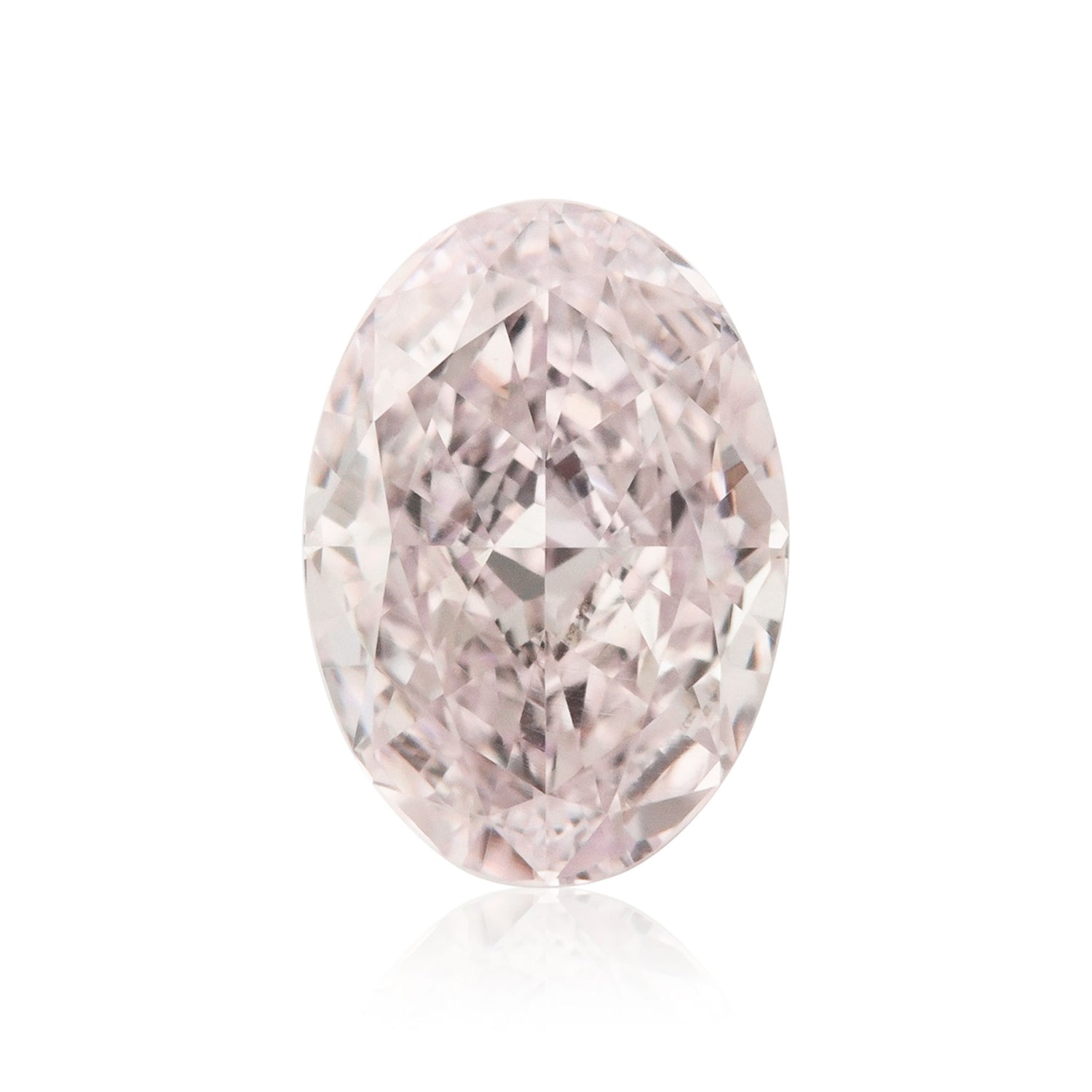 0.65 Carat Light Pink Oval Diamond VS2 GIA