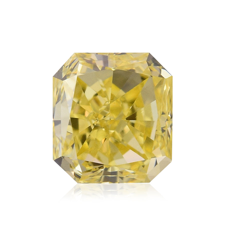 0,67 Karat Fancy Intense Yellow Radiant Diamant (SI1)