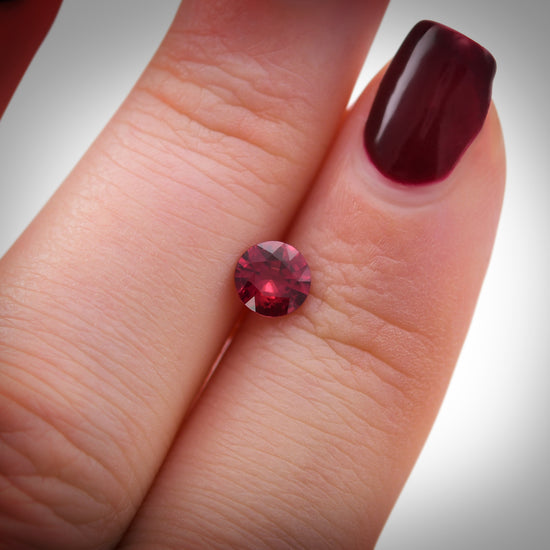 0.67 Carat Red MOZAMBIQUE Round Ruby
