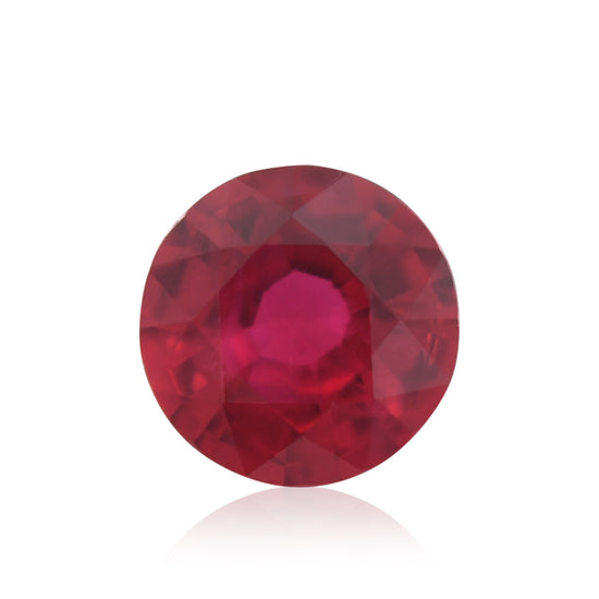 0.67 Carat Red MOZAMBIQUE Round Ruby