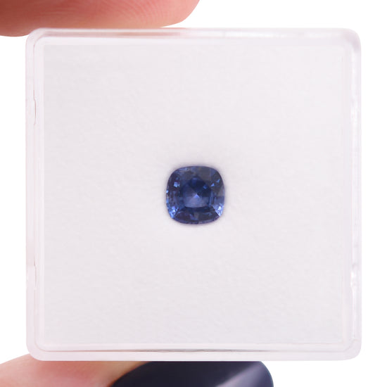 0.67 Carat Blue SRI LANKA Cushion Sapphire