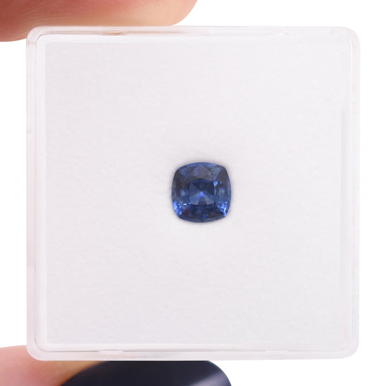 0.67 Carat Blue SRI LANKA Cushion Sapphire