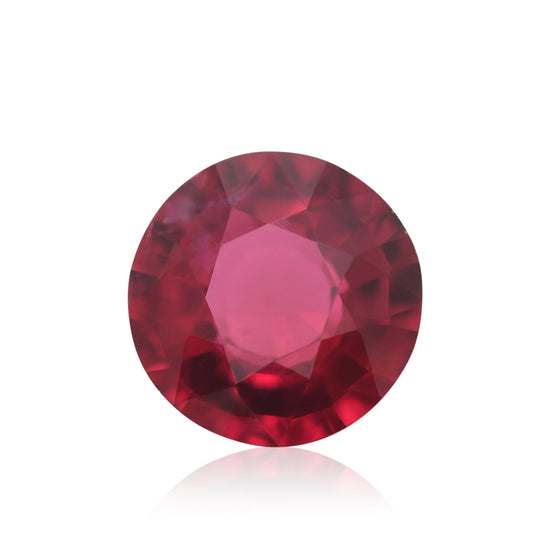 0.68 Carat Red MOZAMBIQUE Round Ruby
