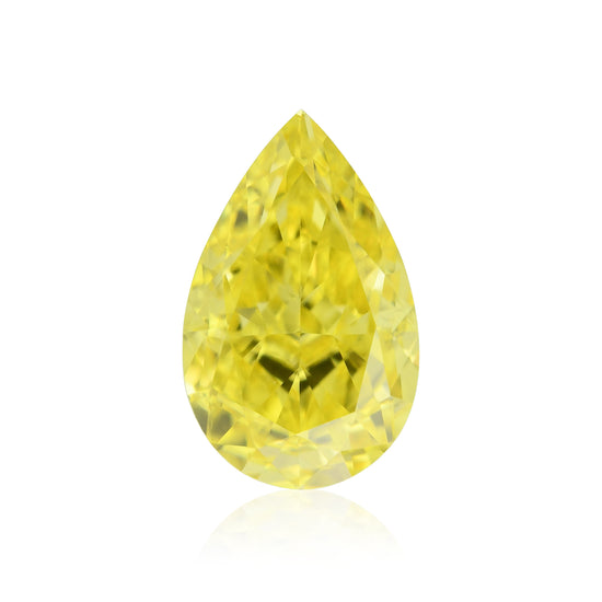 Diamante a pera Fancy Vivid Yellow da 0,69 carati VS2 GIA