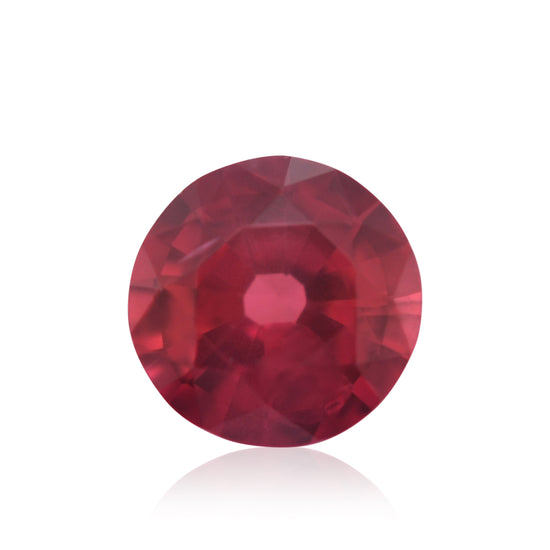 0.69 Carat Red MOZAMBIQUE Round Ruby