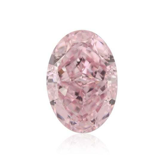 0.70 Carat Fancy Intense Pink Oval Diamond VS1 GIA