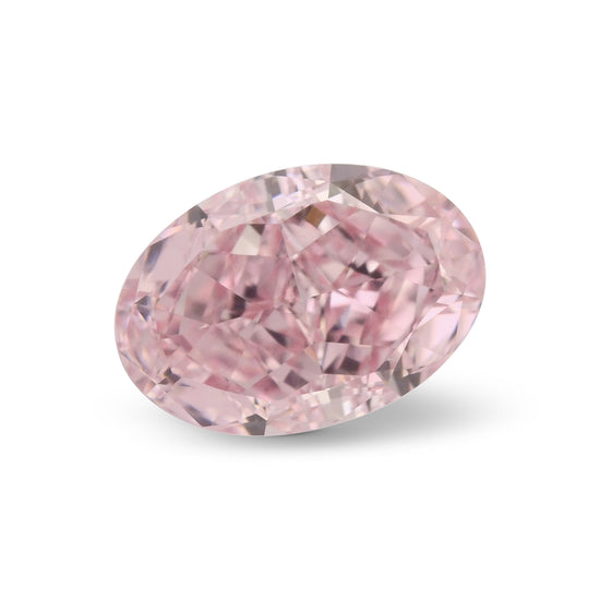 0.70 Carat Fancy Intense Pink Oval Diamond VS1 GIA