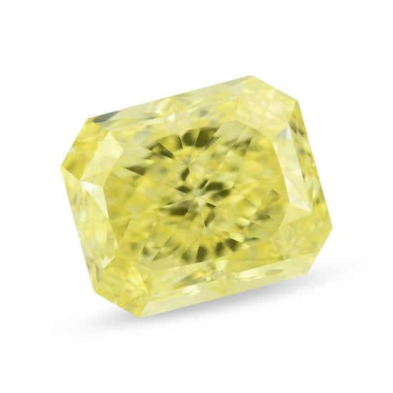 0.70 Carat Fancy Intense Yellow Radiant Diamond VVS1 GIA
