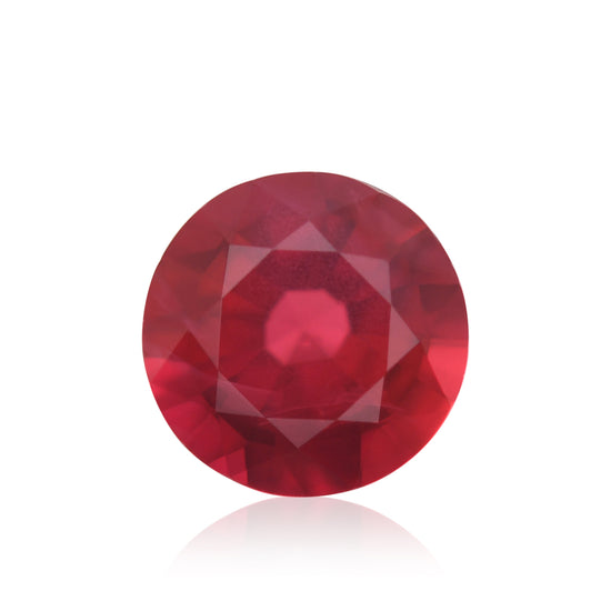 0.70 Carat Red MOZAMBIQUE Round Ruby
