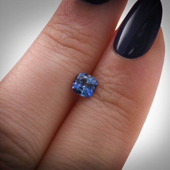 0.70 Carat Blue SRI LANKA Cushion Sapphire