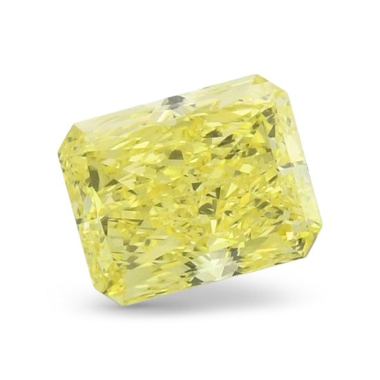 0.70 Carat Fancy Intense Yellow Radiant Diamond IF GIA