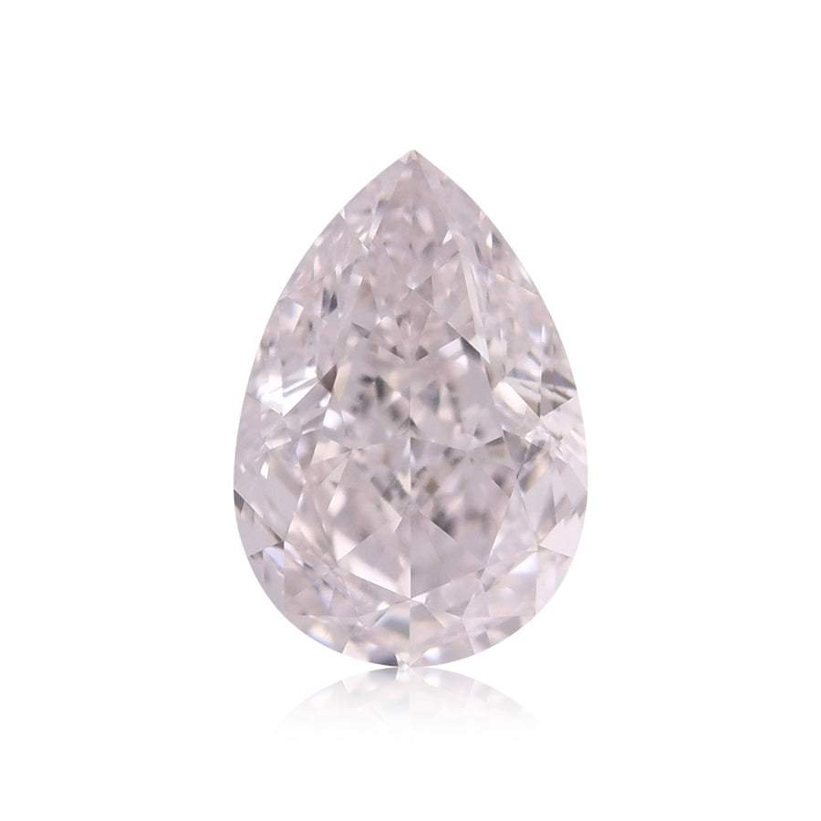 0.71 Carat Faint Pink Pear Diamond IF GIA