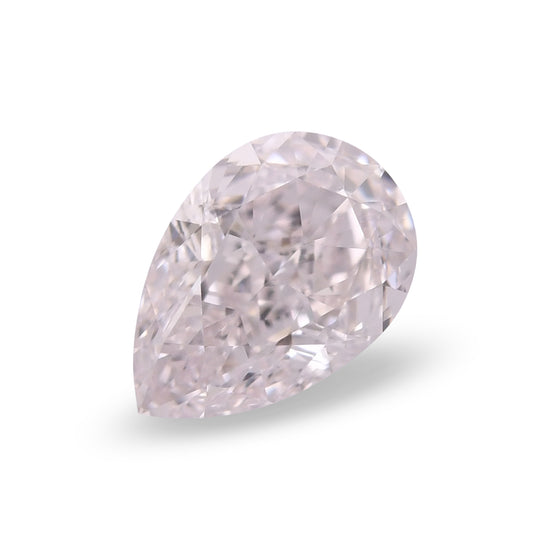 0.71 Carat Faint Pink Pear Diamond IF GIA