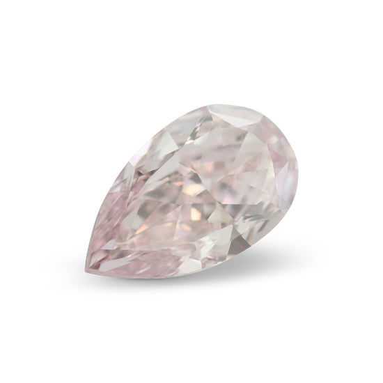 0.71 Carat Fancy Pink Pear Diamond VS2 GIA