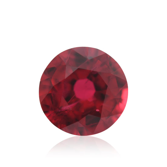 0.71 Carat Red MOZAMBIQUE Round Ruby