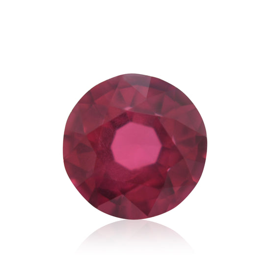 0.71 Carat Red MOZAMBIQUE Round Ruby