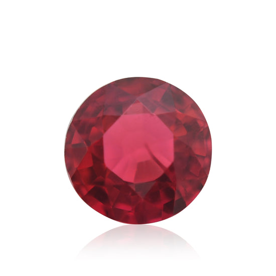 0.72 Carat Red MOZAMBIQUE Round Ruby