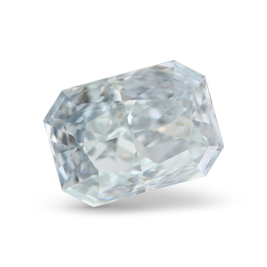 0.73 Carat Fancy Intense Blue Radiant Diamond IF GIA