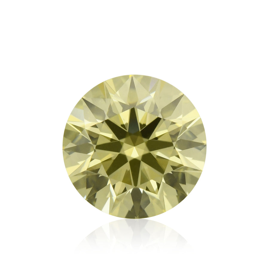 0.75 Carat Fancy Yellow Round Diamond IF GIA