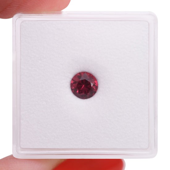 0.75 Carat Red MOZAMBIQUE Round Ruby