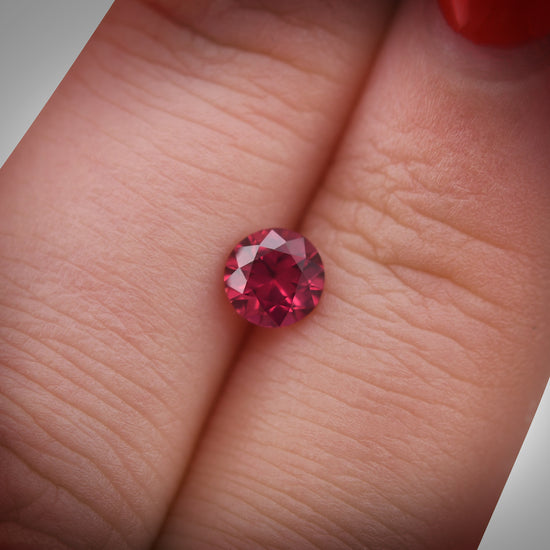 0.75 Carat Red MOZAMBIQUE Round Ruby