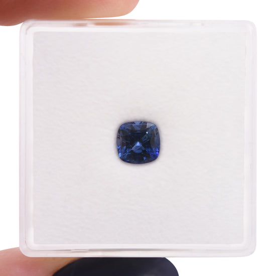 0.76 Carat Blue SRI LANKA Cushion Sapphire