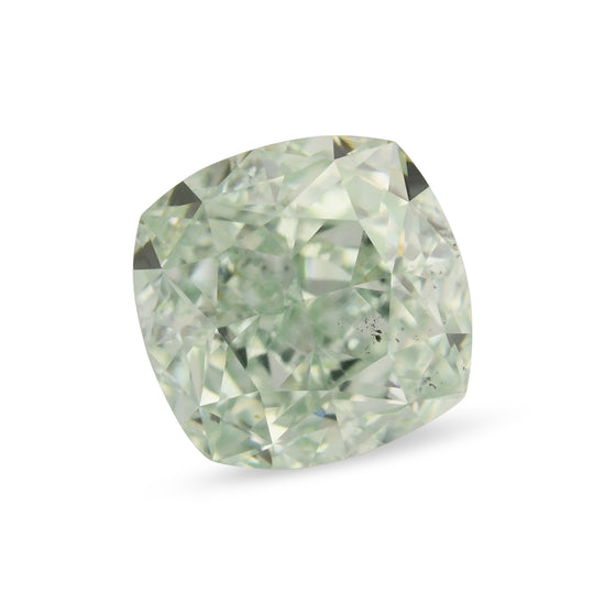 0.77 Carat Fancy Green Cushion Diamond VS2 GIA