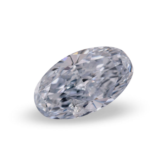 0.78 Carat Fancy Blue Oval Diamond I1 GIA