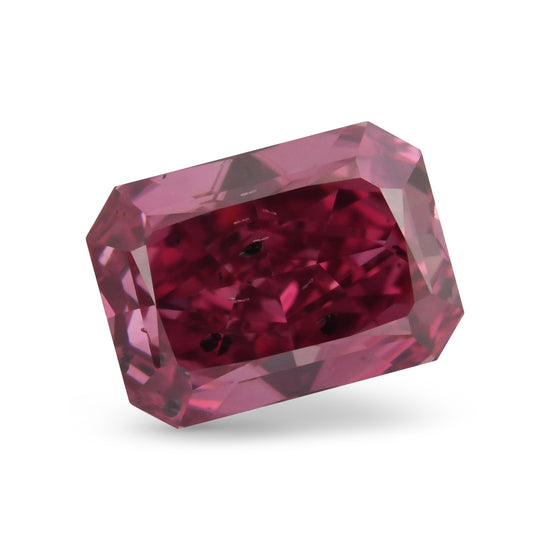 Diamante Radiant Fancy Purplish Red da 0,80 carati I1 ARGYLE e GIA