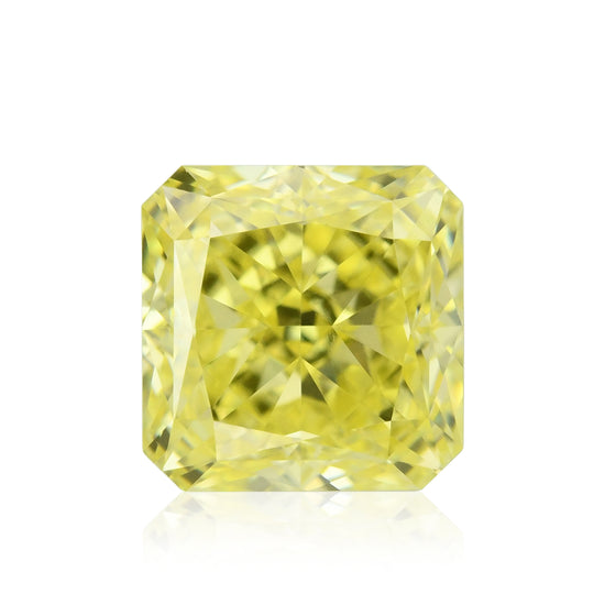 Diamante Radiante Giallo Intenso Fantasia 0,81 carati VVS1 GIA