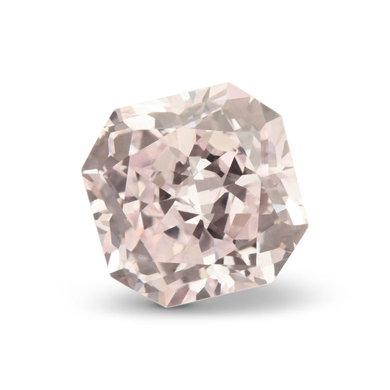 0.70 قيراط ألماسة Radiant بلون Fancy Light Purplish Pink بدرجة نقاء VVS1 من GIA