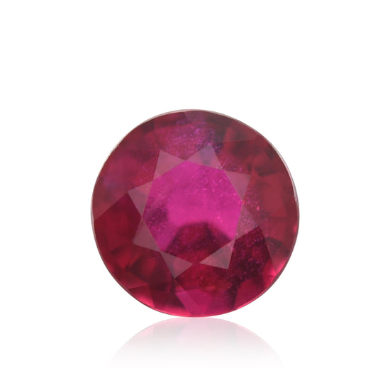 0.82 Carat Red MOZAMBIQUE Round Ruby