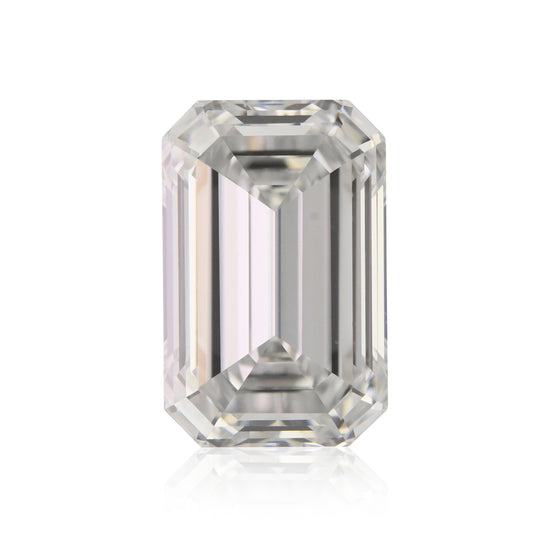 0.83 Carat Light Gray Emerald Diamond IF GIA