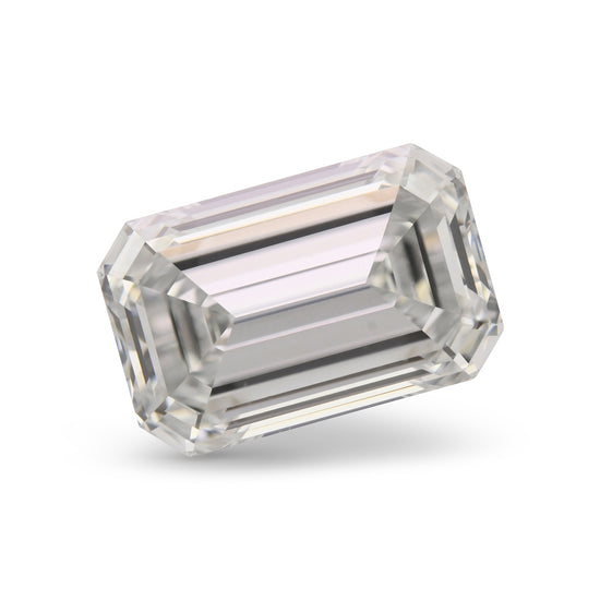 0.83 Carat Light Gray Emerald Diamond IF GIA
