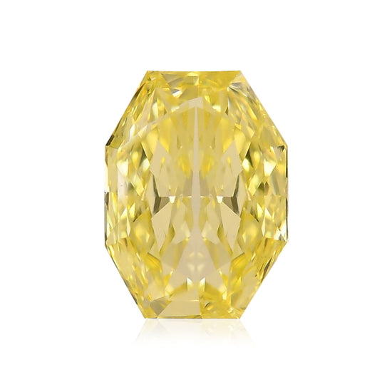 0.86 Carat Fancy Intense Yellow Octagon Diamond VS2 GIA