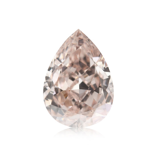 0.87 Carat Fancy Light Brownish Pink Pear Diamond SI2 GIA