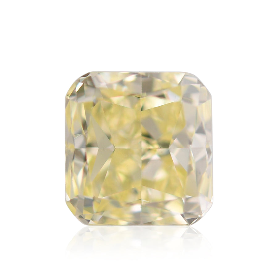 0.90 Karat Fancy Light Yellow Cushion Diamant VS2 GIA
