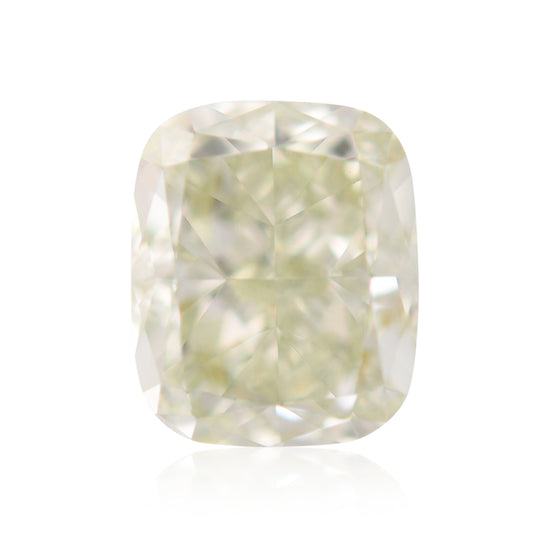 0.92 Carat Fancy Yellowish Green Cushion Diamond SI1 GIA