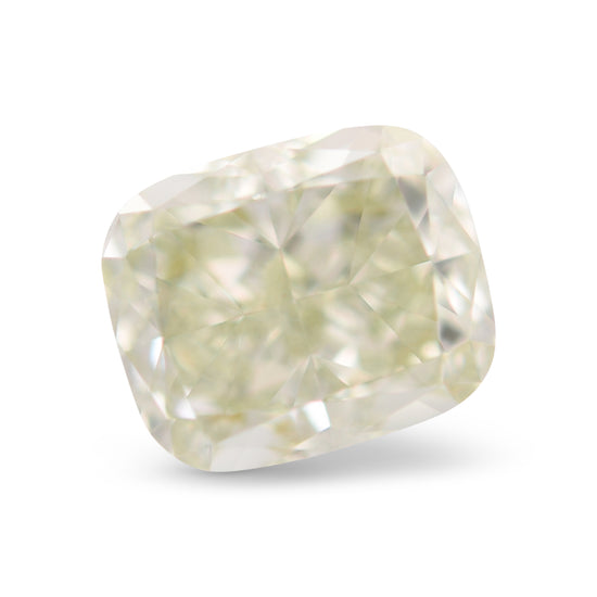 0.92 Carat Fancy Yellowish Green Cushion Diamond SI1 GIA