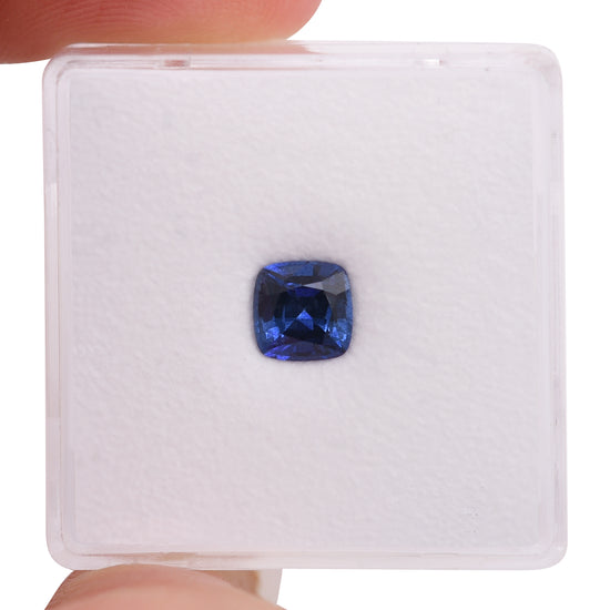 0.93 Carat Blue SRI LANKAN Cushion Sapphire