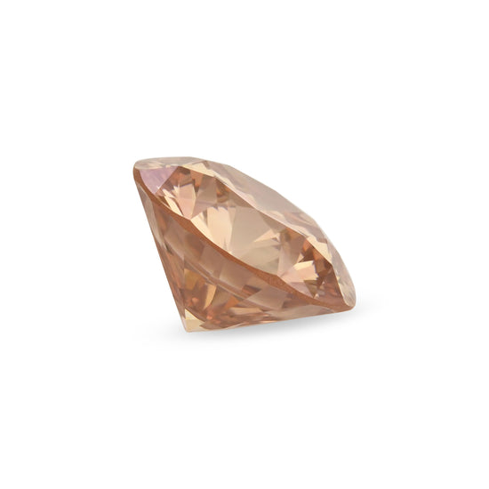 0.96 Carat Fancy Pink Brown Round Diamond VS1 GIA