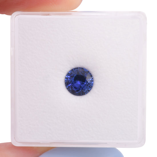 0,96 Karat Blauer SRI LANKAN Runder Saphir