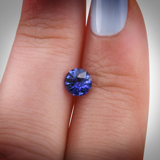 0,97 Karat Blauer SRI LANKA Runder Saphir