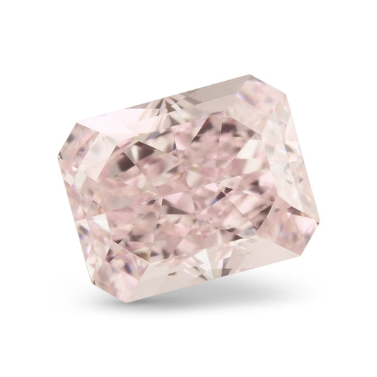 1.00 Carat Fancy Light Pink Radiant Diamond VS2 GIA