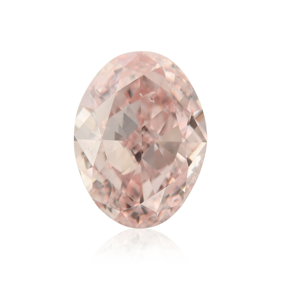 Diamante ovale elegante rosa aranciato da 1,00 carati SI2 GIA