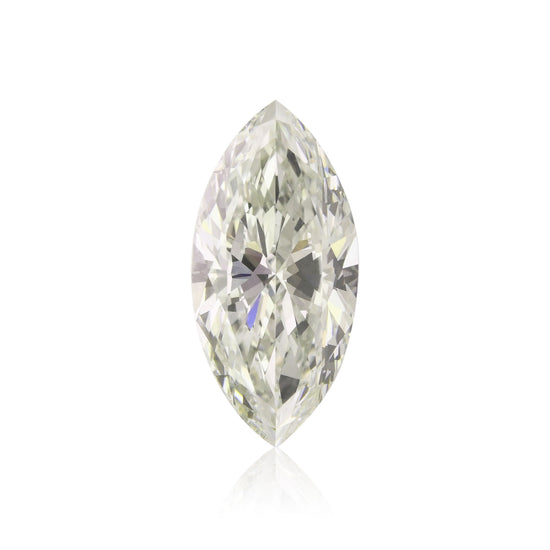 1.00 Carat Light Yellow Green Marquise Diamond VS2 GIA