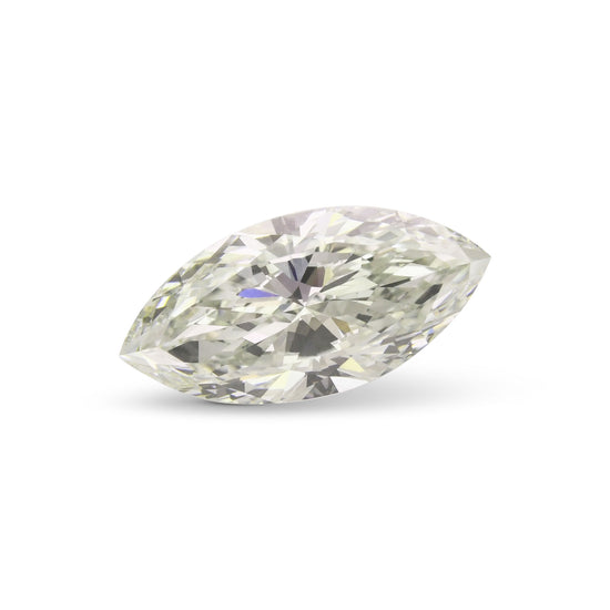 1.00 Carat Light Yellow Green Marquise Diamond VS2 GIA
