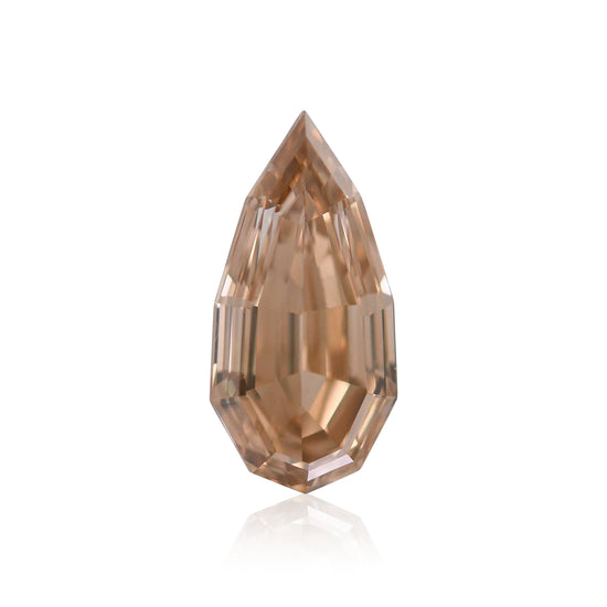 1.00 Carat Fancy Brown Yellow Pear Diamond SI1 GIA