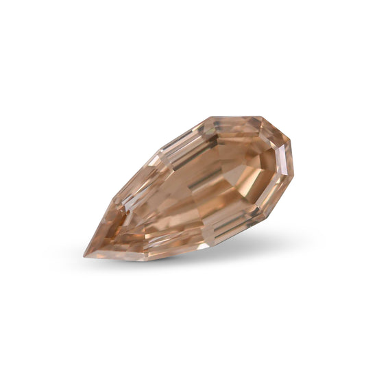 1.00 Carat Fancy Brown Yellow Pear Diamond SI1 GIA