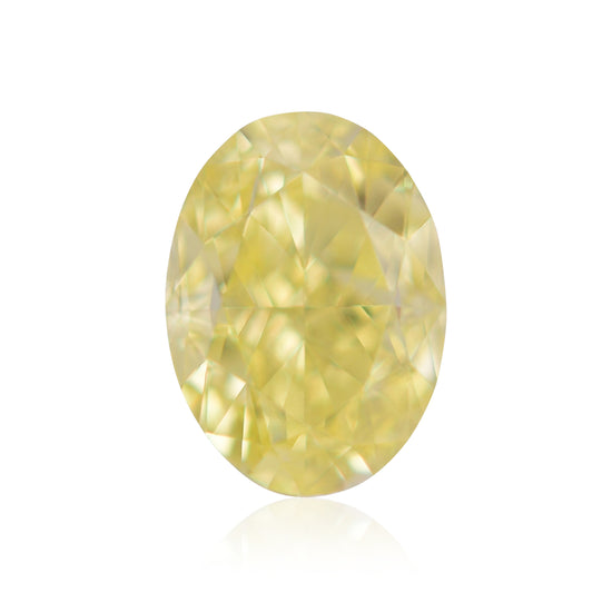 1.00 Carat Fancy Intense Yellow Oval Diamond SI1 GIA